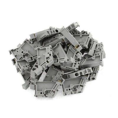 50Pcs 35mm DIN Rail Terminal B End Stopper Mounting