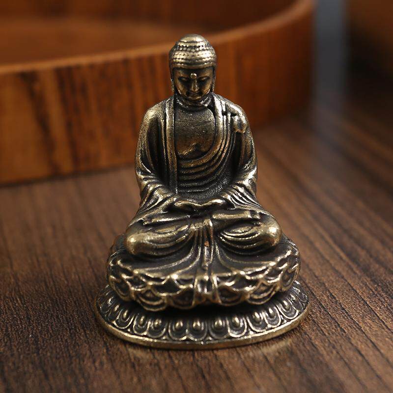 黄铜大日如来佛像古铜佛铜像佛陀做旧纯铜佛祖摆件金属工艺品
