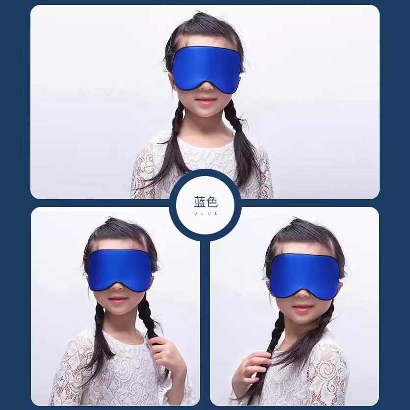 新款直销真丝眼罩儿童婴儿丝绸桑蚕丝护眼罩 遮光眼罩 真丝遮光睡