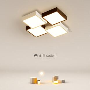 简约卧室灯LED吸顶灯客厅灯2025新款 方形灯饭厅主卧房间书房灯具