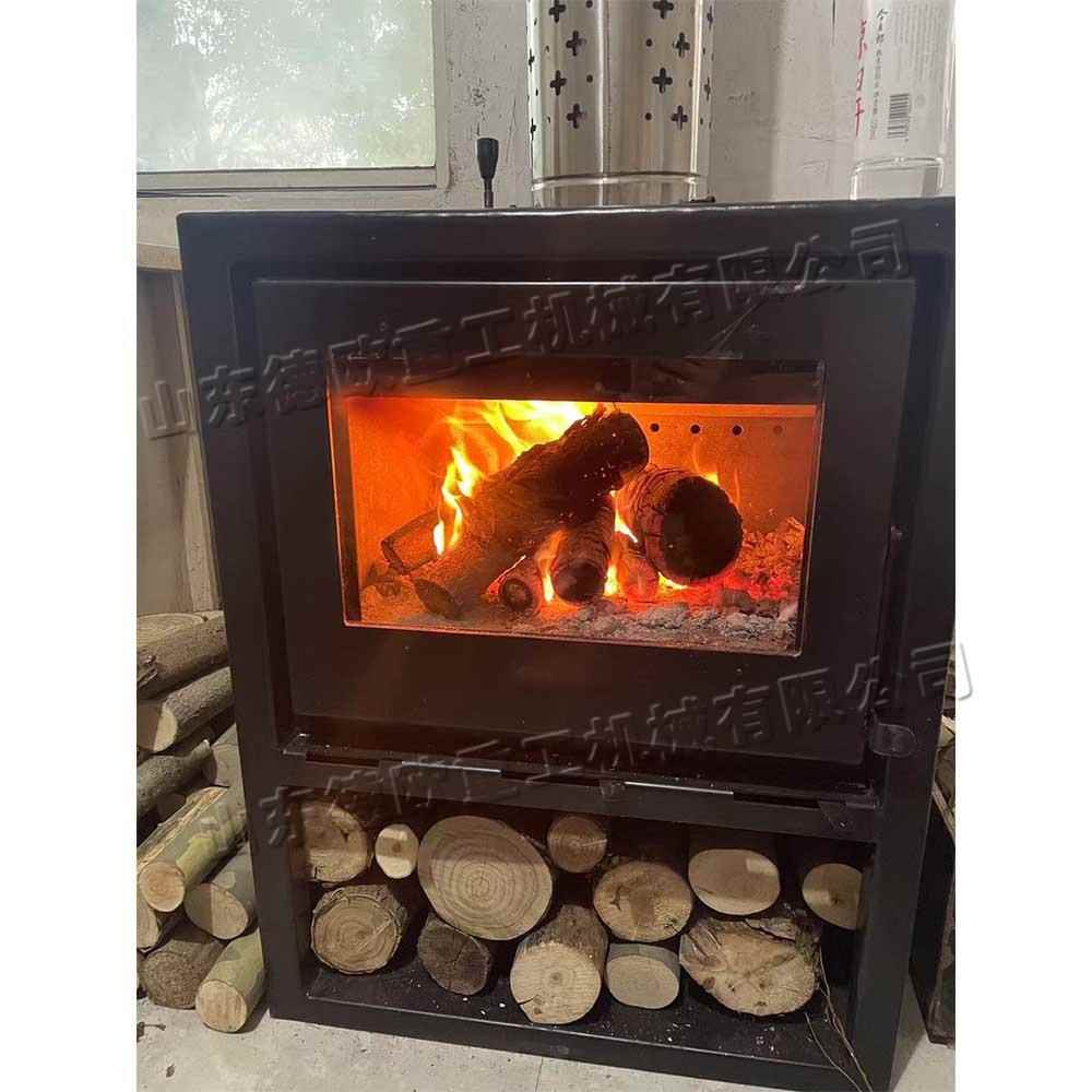 室用真火壁炉别墅建自房厅取暖客炉冬内季真火燃972木取暖设备