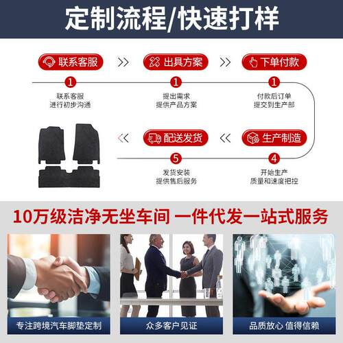 21-23款比亚迪海豚右舵汽车脚垫尼龙地毯材质尼龙黑色车垫地毯