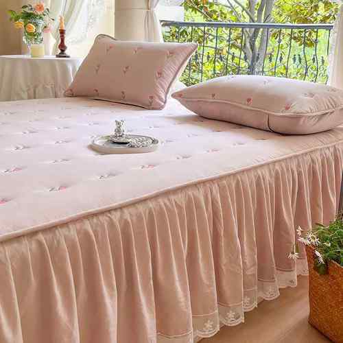 2席022023-7-25新款夹棉床边笠单件全包花床罩梦思罩床垫套保护床