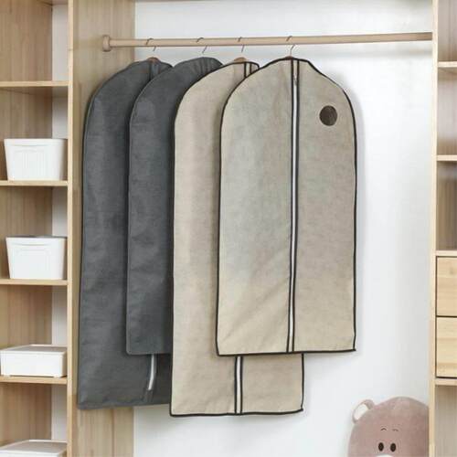 Hanging Clothes Dust Cover Coat Suit Cover Long Non-woven St