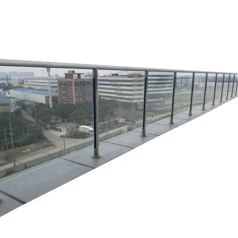 不锈钢 栏杆立柱超定制楼梯扶手护栏白上海304 钢化玻璃楼顶建筑