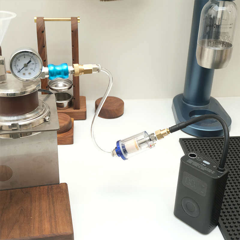 气动咖啡机油水分离器减少气泵油气气动咖啡机配件