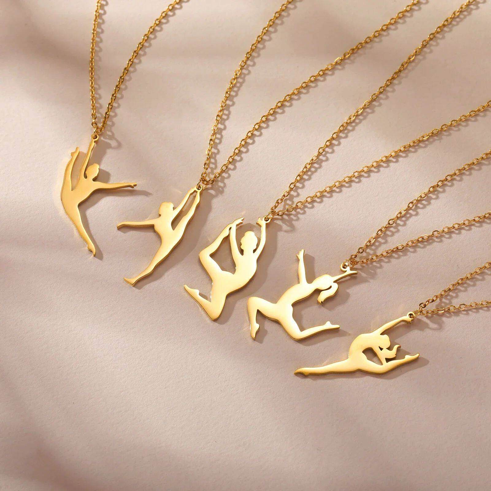 Rhythmic Gymnastics Necklace Women nd 2025 Gymnast Stainless - 实物图