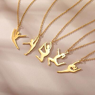 Rhythmic Gymnastics Necklace Women nd 2025 Gymnast Stainless