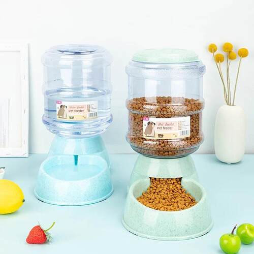 Large Capacity Pet Feeder Bowls Small Dog Food Bowl Automati