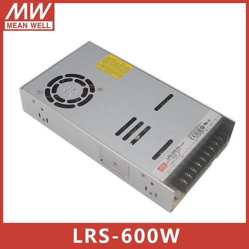 正品台湾Mean Well开关电源Lrs-600-24V12V36V48V直流驱动600W更