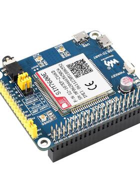 微雪 树莓派LTE Cat-1扩展板 SIM7600E模组 兼容3G/2G 带GNSS定位