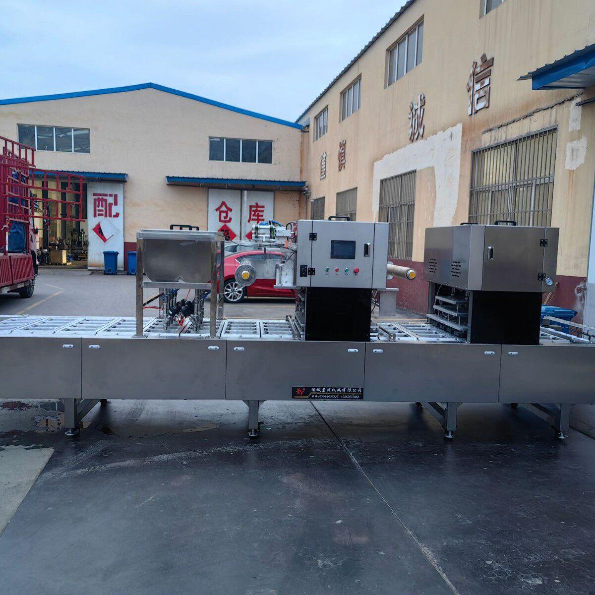 全自动连续气调锁鲜包装机生鲜熟食三文鱼卤味冻品连续封口机优惠