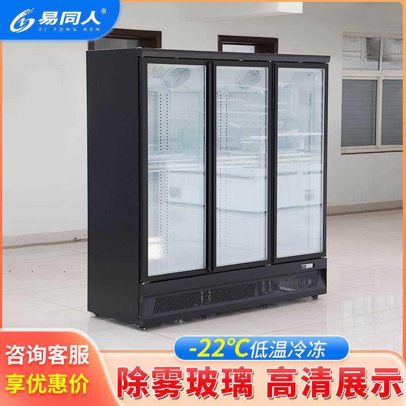 立式冷冻柜商用海鲜肉丸冰柜超市汤圆水饺冷冻柜牛羊肉冷冻展示柜