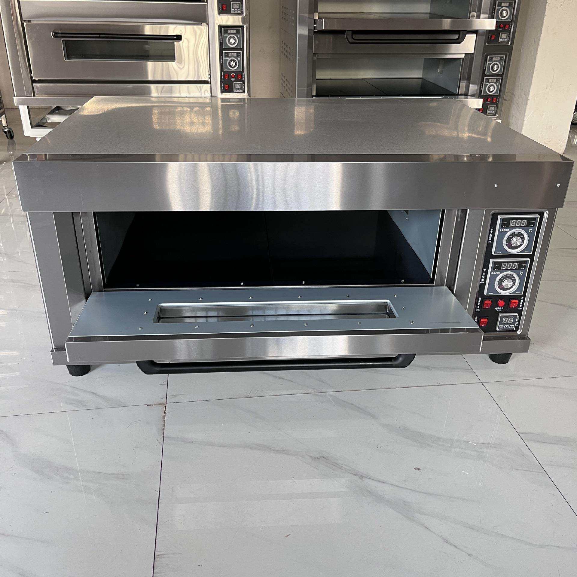 单层烤箱 一层两盘电烤箱 双层三层披萨炉 蛋糕店设备 pizza oven