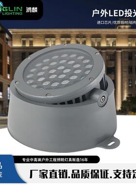 鸿麟照明厂家新款户外防水庭院景观建筑亮化LED36W48W单色彩色