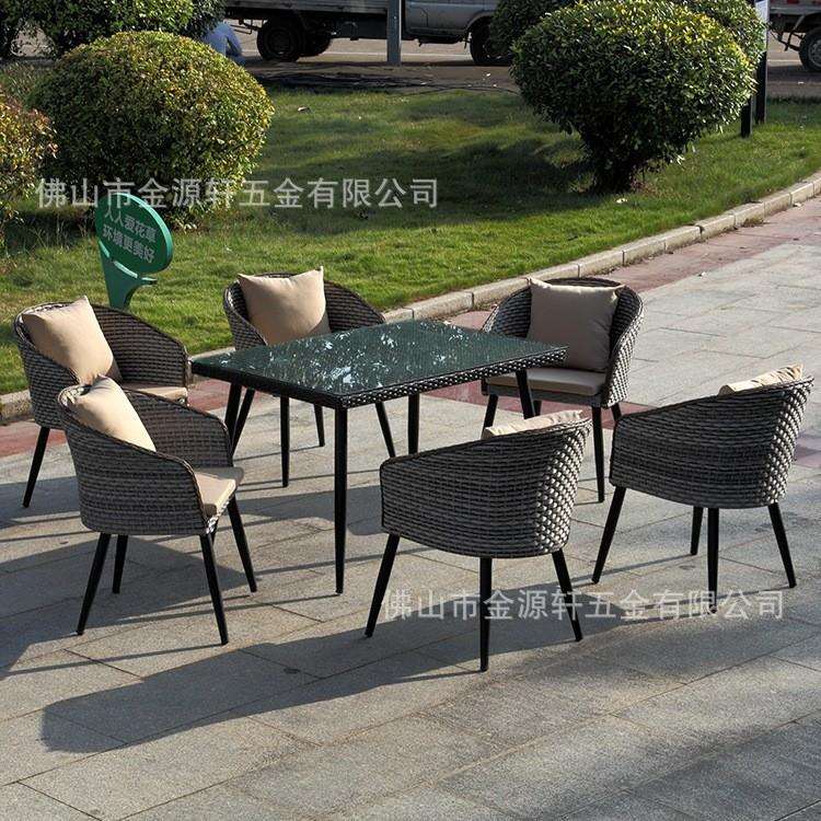 厂家直供户外休闲藤艺茶几三件套组合阳台 藤椅组合
