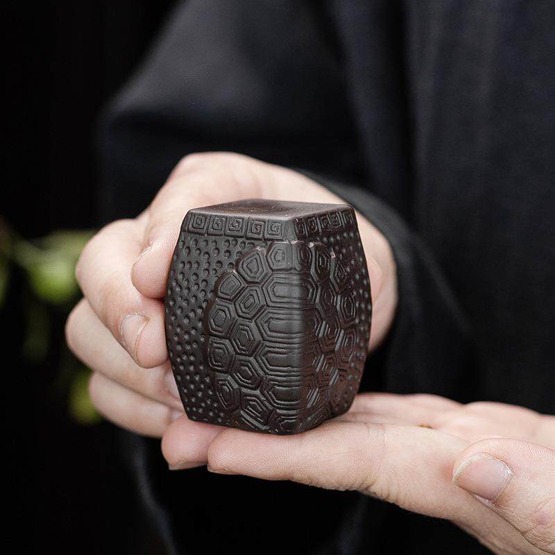 富甲一方龟壳紫砂盖置 紫砂壶盖托架盖碗盖子茶盖托专用茶道配件