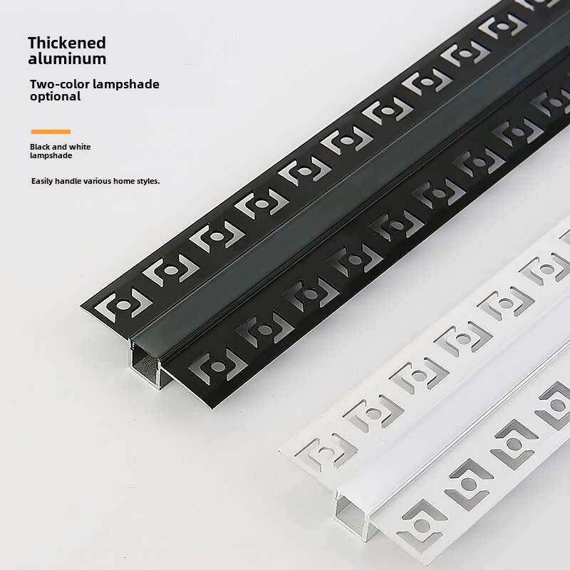 LED线性灯铝槽预埋暗装花边线型灯  家用天花 客厅嵌入式线性灯槽