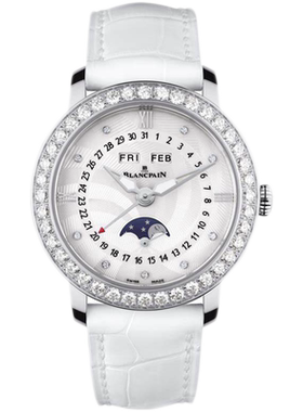 未使用[9.9新]宝珀女装精钢镶钻自动机械手表 女款3663A-4654-55B