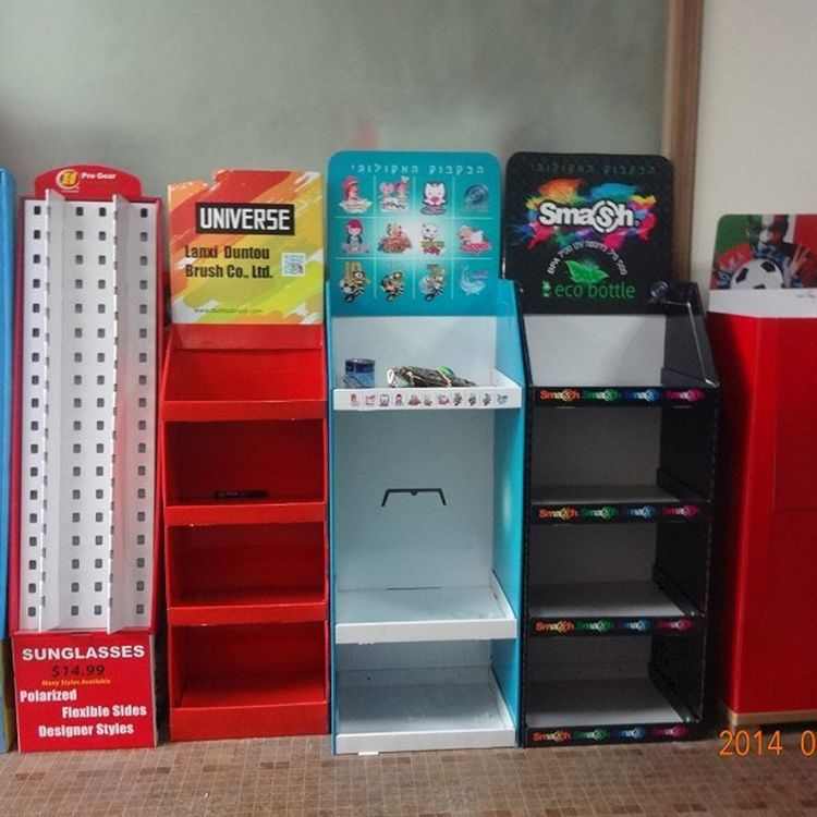 厂家义乌层板稳定宣传性生产牢固纸展示架式