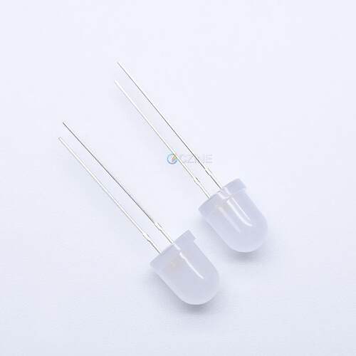 f8雾状8mm白发白暖白红黄蓝翠绿光白灯直插式led灯珠发光二极管