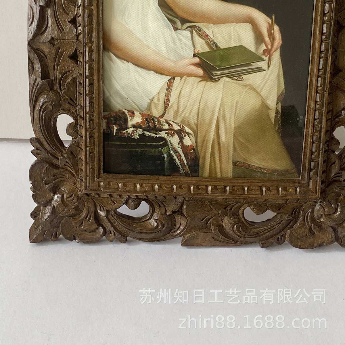 油装饰画框仿古古典镂空墙欧式法式组合挂画相框树脂雕花复古背景