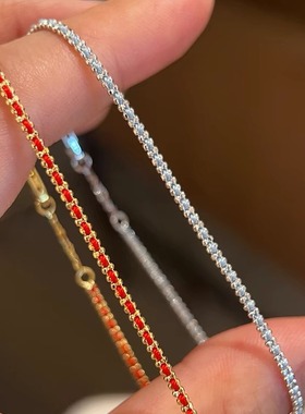 本命年推荐法国红绳编织手链手链