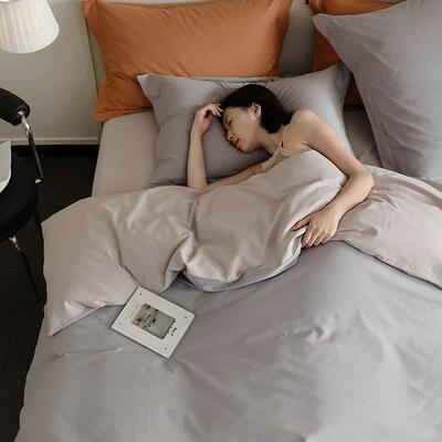 A绒类10XS24120支超柔长棉磨可毛四件套全棉贡缎纯棉床单三件四套