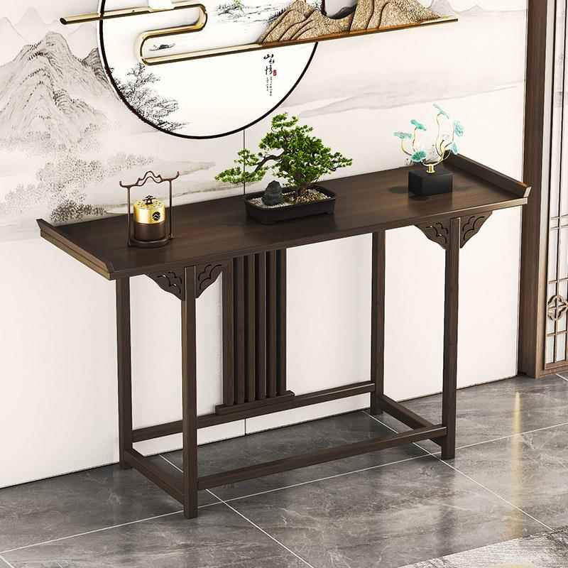 新中玄关桌靠墙窄条桌简条约案婚礼TWA桌子具道订婚式复古小桌