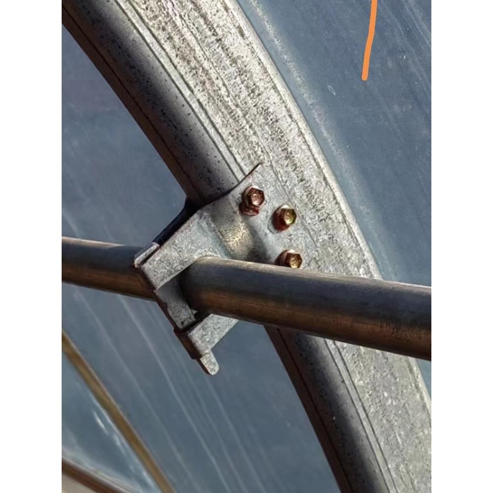 订制钢管温室大棚椭圆管卡子配件o型管卡纵拉杆圆管固定卡扣钉销