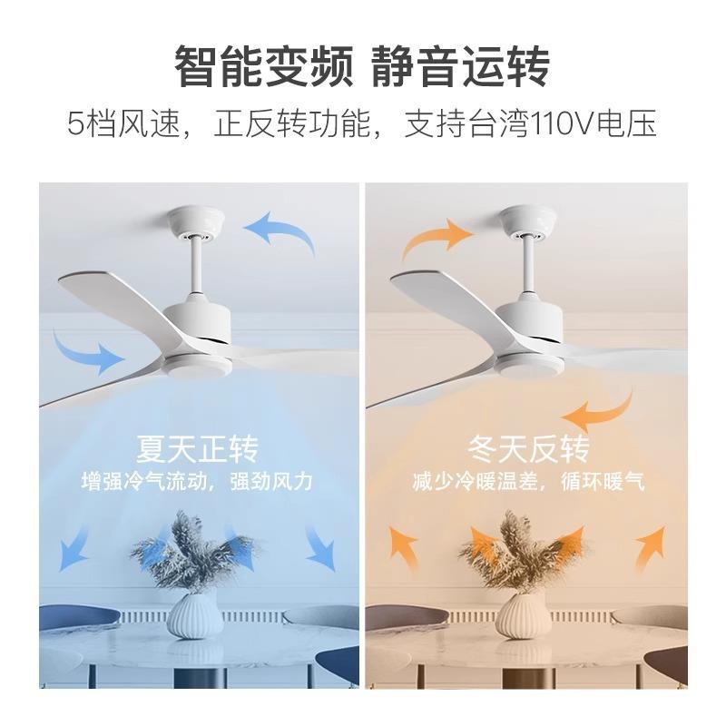 56寸大风力吊顶电风扇商用餐厅复古无灯电扇北欧家用静音工业吊扇