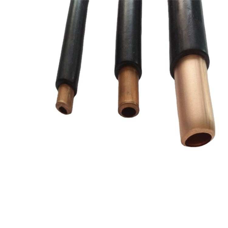 现货供应TP2包塑紫铜管T2空调制冷铜管导电导热PVC黑色包塑紫铜管
