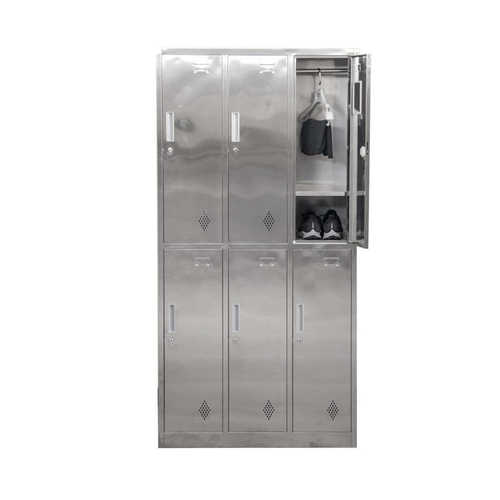 不锈钢更衣柜 304不锈钢储物柜员工柜多功能收纳带锁不锈钢柜厂家