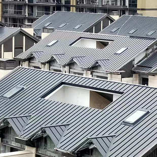 金属屋面批发 530立边咬合铝镁锰板仿古住宅博物馆立边咬合板