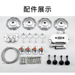 升降晾衣架手摇架式 阳台家用手摇器四手多动杆单杆晒衣杆WON杆晾