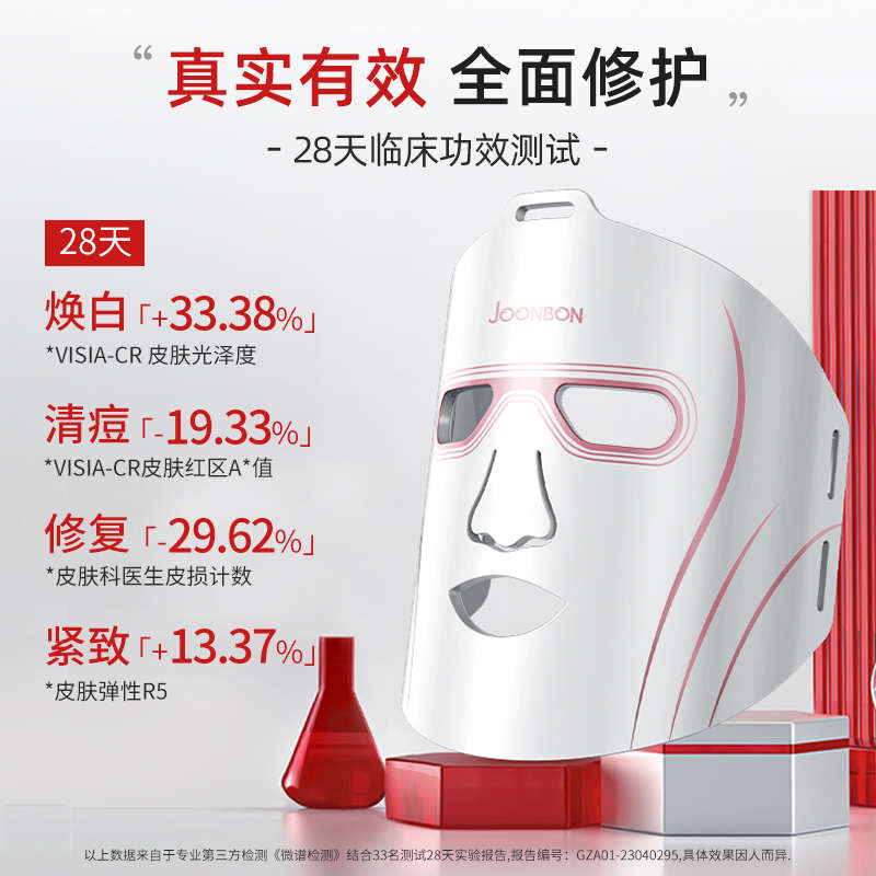 精品【FDA药监局认证】俊办面膜仪光子嫩肤红蓝光美容仪器大排灯