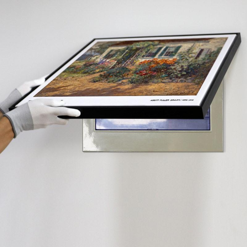 新款直销风景名画电表箱装饰画客厅现艺术轻奢莫奈电闸盒油画配电