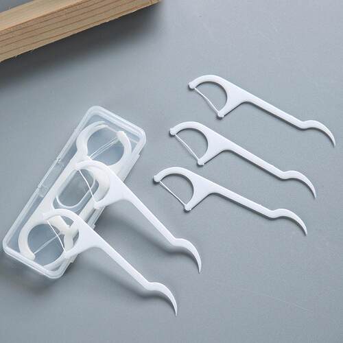 100pcs Dental Floss Flosser Picks Toothpicks Teeth Stick