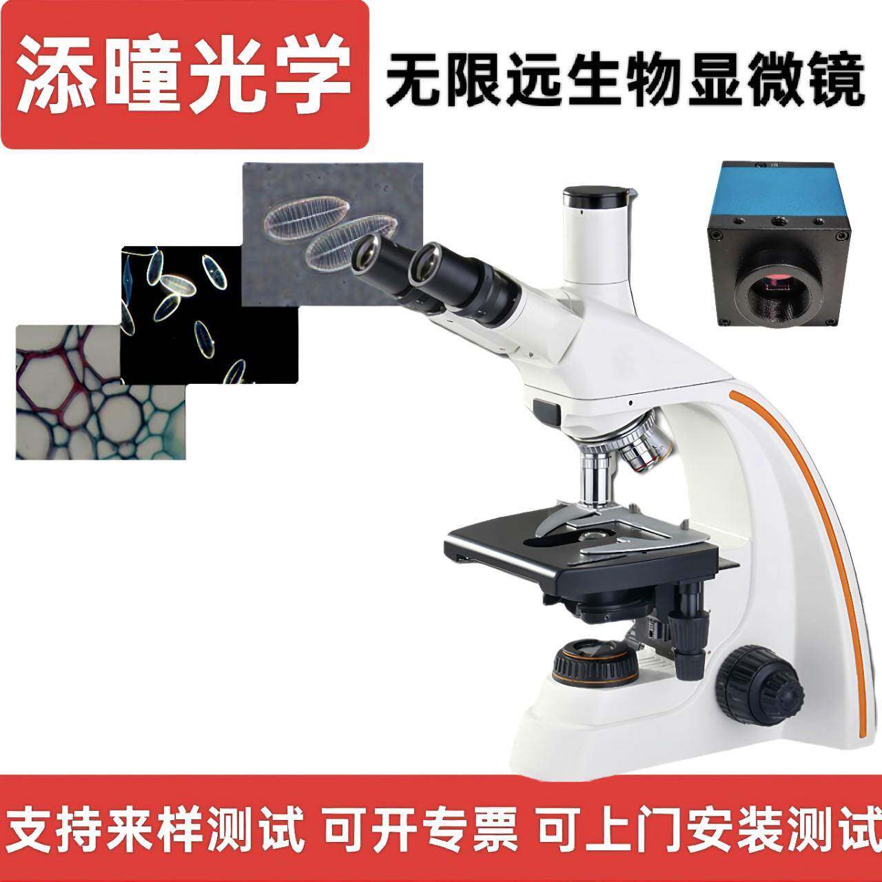 添曈光学无限远生物显微镜微生物观察细胞细菌培养粉末光学科研