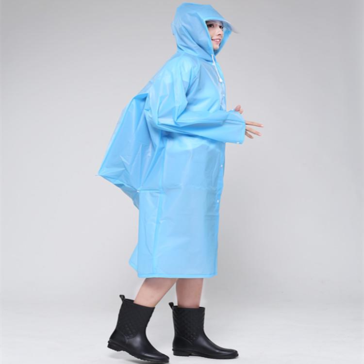 新款直销EVA时尚半透明背包成人雨衣非一次性户外旅游电动车雨披