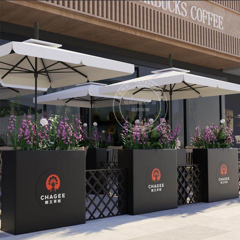 户外不锈钢花箱围栏隔断定制市政商业街铁艺种植组合成品阳台花坛,商业/办公家具,花坛/花箱,淘宝优惠券,粉丝福利购,淘宝优惠卷