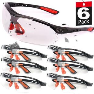 1/6PCS Safety Goggles Eye Glasses for Cycling Working Women