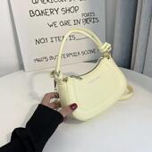 简约洋气设计腋下撞色女包休闲手提单肩时尚 糖果色潮流小方包