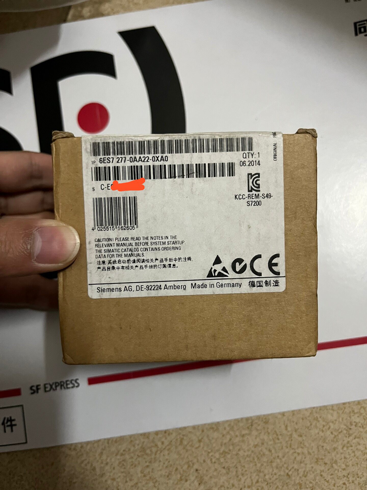 西门子277-0AA22原装正品，全新未拆封，不是翻新的。