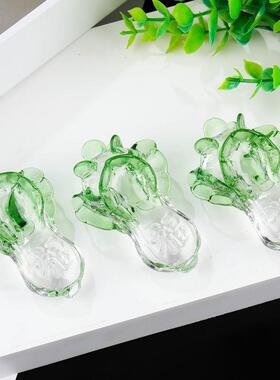 新品 水晶白菜 通透晶莹办公桌面小摆件装饰