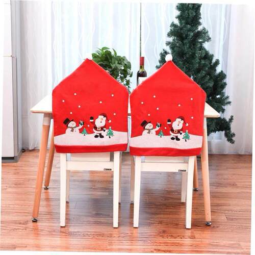 Christmas table decoration chair cover Christmas hat圣诞椅套