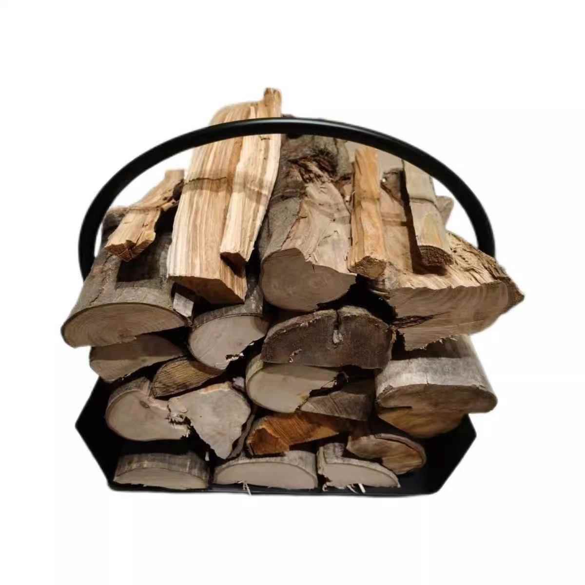 柴火木劈柴篝火耐烧枣木烤鸭干柴户室内烧烤野营壁果炉取暖XOW外