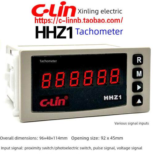 新陵牌转速表Hhz1 Ac220V电压Dc0-10V霍尔接近式光电开关脉冲信号