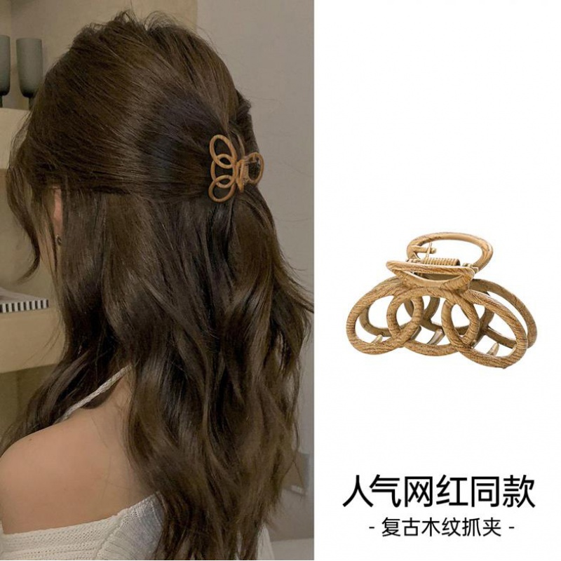 小红书网红同款夹八字抓夹饰抓夹后脑勺鲨鱼夹复古金属发量少小众