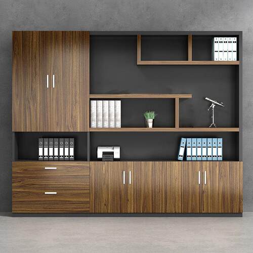 文件柜资料柜书柜老板公室背景柜隔断柜木质档案柜收纳柜储物柜